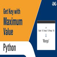 Python - Maximum record value key in dictionary - GeeksforGeeks