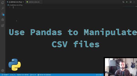 Python - Open and Save CSV file with Pandas - YouTube