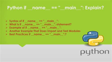 Python - if __name__ ==