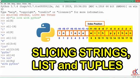 Python 3 Tutorial Slicing Strings Lists And Tuples Youtube Riset