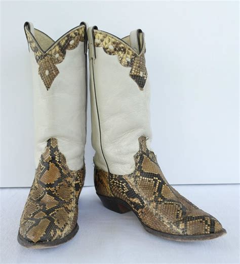 Python Boots For Women Genuine Authentic Python Snakeskin Boots For