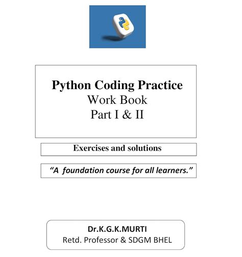 Python Coding Practice Work book Part I&II