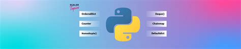 Python Collection Module - Scaler Topics