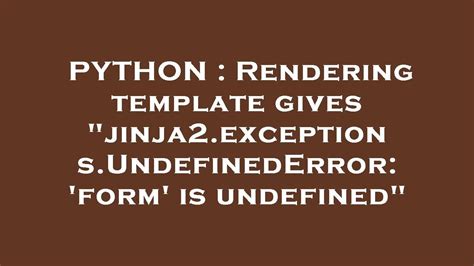 Python Examples of jinja2.exceptions.UndefinedError