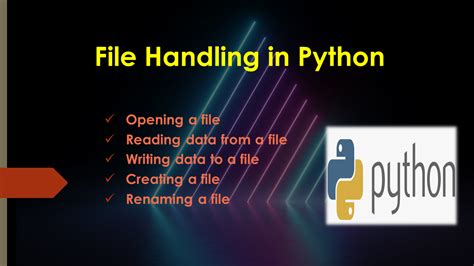 Python File Handling Tutorial with Example