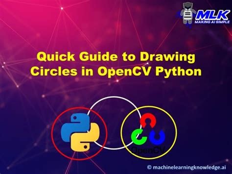 Python OpenCV cv2.circle() method Draw circle in python using