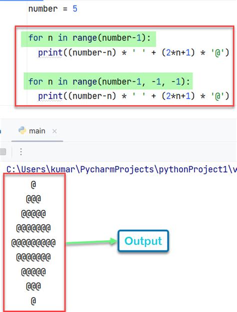 Python Program For A Diamond Pattern - Python Guides