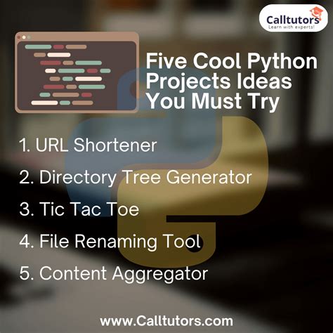 Python Projects For Intermediate Try Ten Amazing Python Projects Ideas