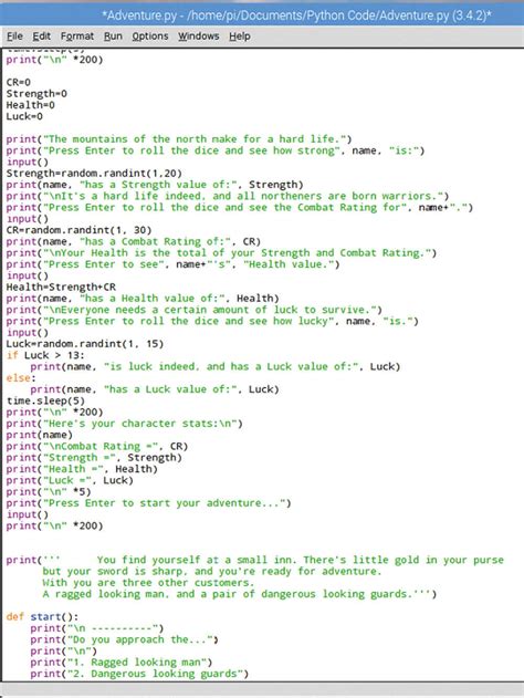 Python Text Adventure Script Coding Tools and Resources