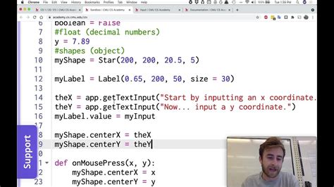 Python Text Input CMU CS Academy 9.1.2 YouTube