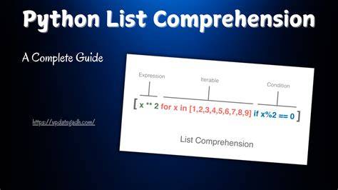 Python any comprehension.  Python list comprehensions allow for powerfu...