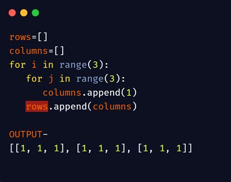 Python build list. The extra comma isn't needed. You use the extra comma when you declare a tuple t = (1,), that's to differentiate the grouping brackets from the "tupling" brackets.While using square brackets, there is nothing to differentiate: l = [1] works fine. One more thing, never declare an element as list, because you're losing the list() built-in … 