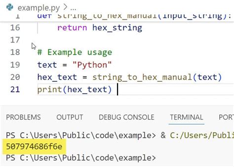 Python bytes to hex string with spaces. hex() method takes a The result is a hexade...