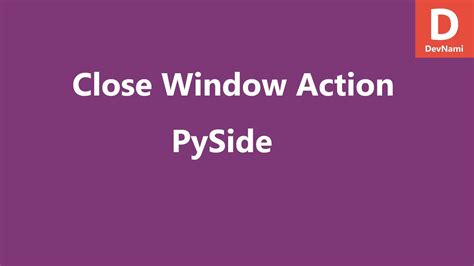 Python close window. So, if you want to exit and close the program completely, you sh...