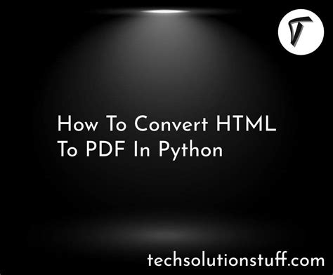 Python convert html to pdf.  Unstructured is open-source ETL solution for transforming c...