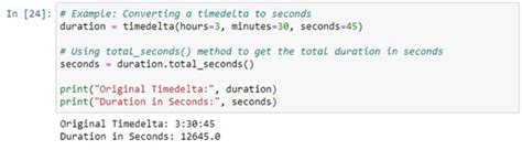 Python convert seconds to nanoseconds. ) are time differences, i. timedelta and ...