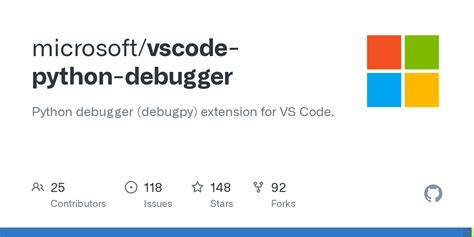 Python debugger github.  Start here for an overview on the Windows debugger and installing Win...