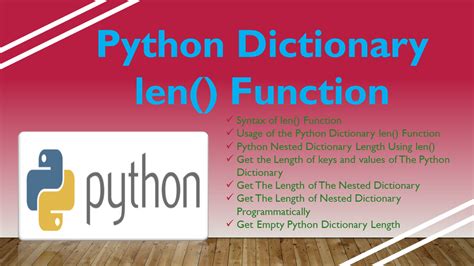 Python dictionary len() Method - tutorialspoint.com