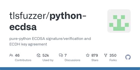 Python ecdsa github. 1~d2fab4c322.  You only need to configure three member variables, includ...