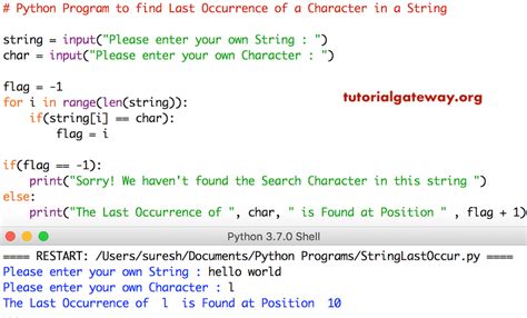 Python find character position in string.  Oct 10, 2015 · FWIW, you don't ne...