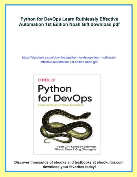 Python for Devops: Learn Ruthlessly Effective Automation