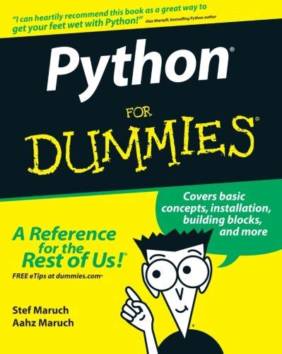 Python for dummies. Python For Dummies is the quick-and-easy guide to getting the most out of this robust program. This hands-on book will show you everything you need to know about building programs, debugging code, and simplifying development, as well as defining what actions it can perform. You’ll wrap yourself around all of its advanced features and become ... 