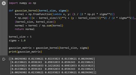 Python gaussian kernel.  Python if Statement An if statement executes a block of co...