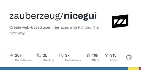 Python gui designer open source.  nicegui.  These libraries allow develope...