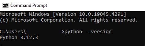 Python installable.  See our documentation for more information.  Verify Python Ins...