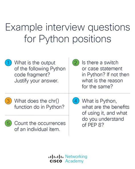 Python interview questions.  Learn about Python features, data types, Prepare for technic...