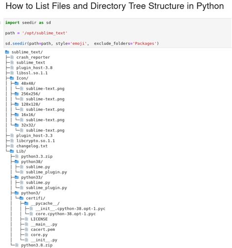 Python list files in directory with size.  For example, there are modules for reading...