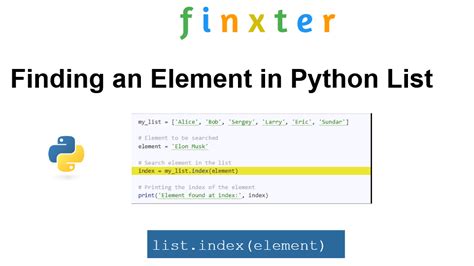 Python list find. In Python this is simply =.  Sep 13, 2023 · There is no bitwise n...