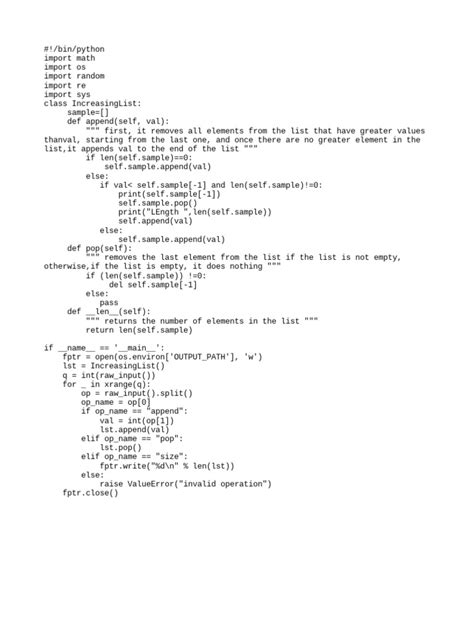 Python list increasing numbers. . 0, released in 2008, was a major revision and not completel...