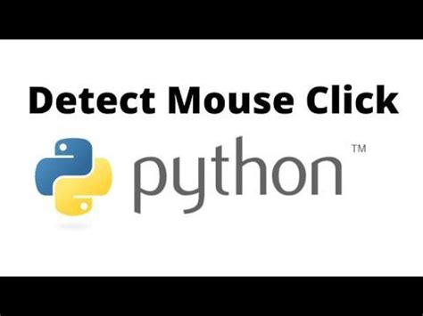 Python mouse click not working.  Apr 28, 2025 · In this article, we will learn about the mo...