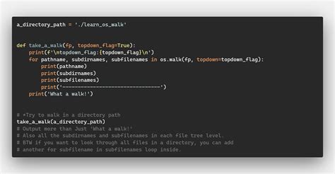 Python os walk. path. walk() method in Python to traverse a directory tree and ...