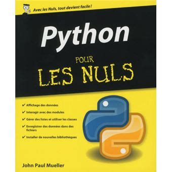 Python pour les Nuls