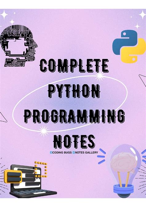 Python programming pdf notes.  Mary’s University.  Most of these students have no prior...