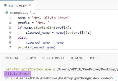 Python remove prefix.  Compare with the old way of slicing strings This is a prop...