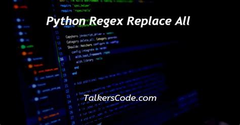 Python replace line in file regex.  Jun 21, 2025 · In this article, we&rsquo;ll explore four eff...