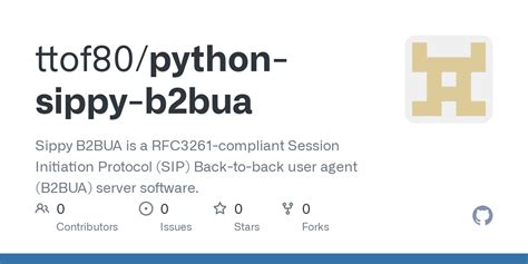 Python sip client github.  Sippy B2BUA Sippy B2BUA is a RFC3261 -compliant Session Ini...