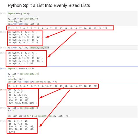 Python split list into two.  Some notes about psuedocode: := is the assignment operator o...