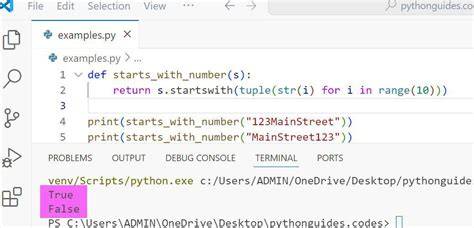 Python startswith tuple. startswith(item) yields item if condition is True....
