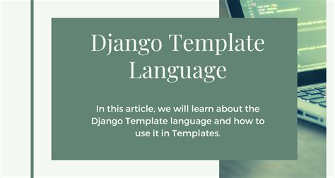Python string template example.  Nov 19, 2025 · The Django Template Language ...