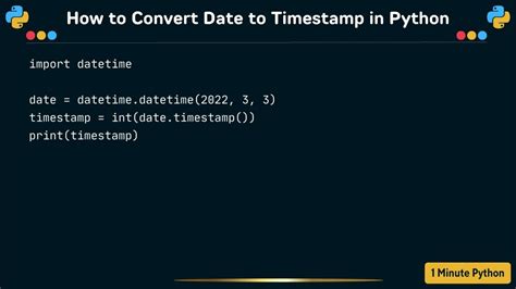 Python timestamp to seconds.  Jul 23, 2025 · A timestamp represents the number...