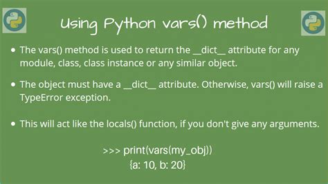 Python vars() Find the __dict__ attribute AskPython