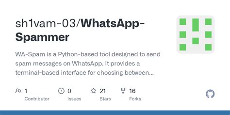 Python whatsapp github.  The script allows flexible options for message spamming with fea...