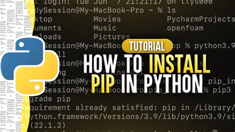 Python3 install pip mac.  PIP is an essential tool for any Python developer as it simplifies the...
