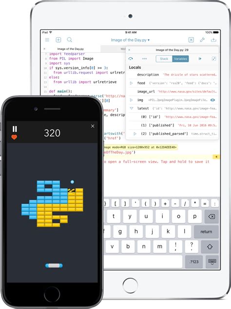 Pythonista. The [Pythonista][1] app delivers a full-featured Python development experience on an iPad or an iPhone. This introduction to the app will provide a rapid ov... 