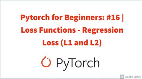 Pytorch L2 Loss