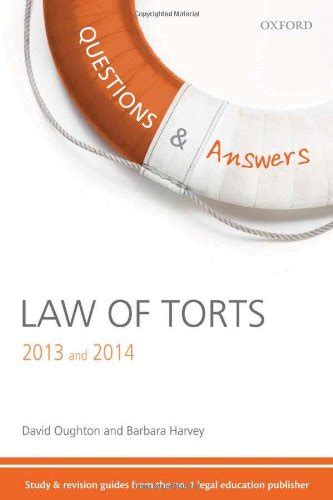 Q and a revision guide law of torts 2013 and 2014 law questions and answers by oughton david harvey barbara. - The married mans guide to cheating rules and regulations of the game english edition.